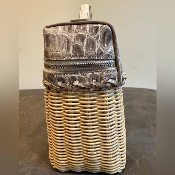 Loro Piana House Exclusive Extra Pocket L19 Wicker Himalaya Crocodile Bag - Picture 14 of 17